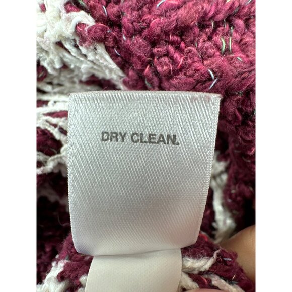 J.Jill Womens Cardigan Sz M Maroon Longline Boho Southwest Button Front Sweater - Picture 8 of 13